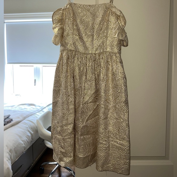 Lilly Pulitzer Kariana Silk Golf Off the Shoulder Dress size 00. - Picture 2 of 6